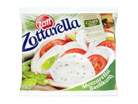 Zott Сыр Зотарелла (сыр моцарелла, мягкий маринованный в рассоле с базиликом) 125 г